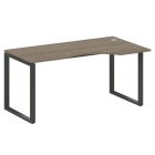 Стол криволинейный правый на О-образном м/к Рива METAL SYSTEM БО.СА-1 Пр Вяз/Антрацит