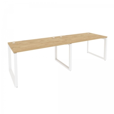 Рабочая станция на О-образном м/к Рива ONIX O.MO-RS-2.3.8 Тиквуд светлый/Белый