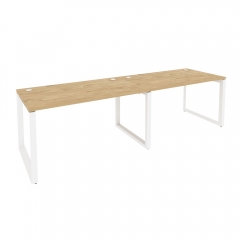 Рабочая станция на О-образном м/к Рива ONIX O.MO-RS-2.3.8 Тиквуд светлый/Белый