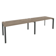 Рабочая станция на П-образном м/к Рива ONIX O.MP-RS-2.4.8 Тиувуд Темный/Антрацит