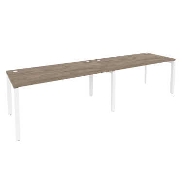Рабочая станция на П-образном м/к Рива ONIX O.MP-RS-2.4.8 Тиувуд Темный/Белый