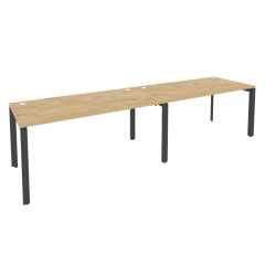 Рабочая станция на П-образном м/к Рива ONIX O.MP-RS-2.4.8 Тиувуд Светлый/Антрацит