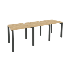 Рабочая станция на П-образном м/к Рива ONIX O.MP-RS-3.0.7 Тиквуд Светлый/Антрацит