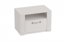 Тумба прикроватная Мебельград Элана 6 Бодега Белая/Сандал матовый Белый