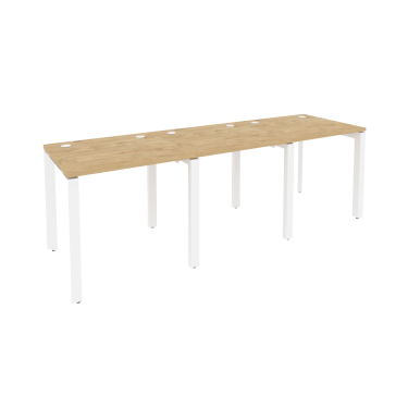 Рабочая станция на П-образном м/к Рива ONIX O.MP-RS-3.0.7 Тиквуд Светлый/Белый