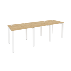 Рабочая станция на П-образном м/к Рива ONIX O.MP-RS-3.0.7 Тиквуд Светлый/Белый