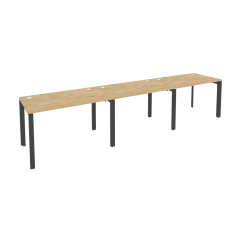 Рабочая станция на П-образном м/к Рива ONIX O.MP-RS-3.2.7 Тиквуд Светлый/Антрацит