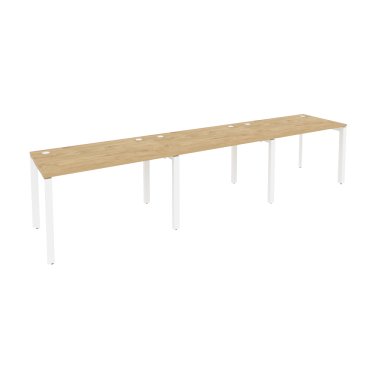 Рабочая станция на П-образном м/к Рива ONIX O.MP-RS-3.2.7 Тиквуд Светлый/Белый