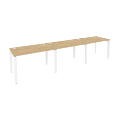 Рабочая станция на П-образном м/к Рива ONIX O.MP-RS-3.2.7 Тиквуд Светлый/Белый