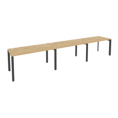 Рабочая станция на П-образном м/к Рива ONIX O.MP-RS-3.3.7 Тиквуд Светлый/Антрацит