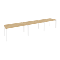 Рабочая станция на П-образном м/к Рива ONIX O.MP-RS-3.3.7 Тиквуд Светлый/Белый