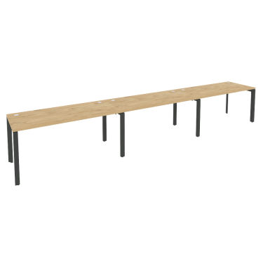 Рабочая станция на П-образном м/к Рива ONIX O.MP-RS-3.4.7 Тиквуд Светлый/Антрацит