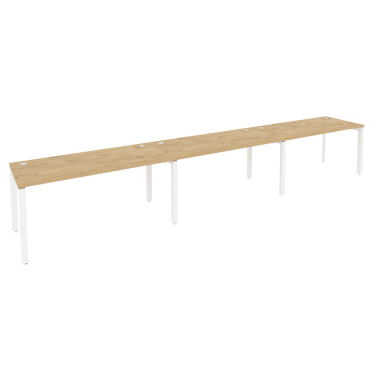 Рабочая станция на П-образном м/к Рива ONIX O.MP-RS-3.4.7 Тиквуд Светлый/Белый