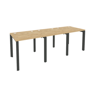 Рабочая станция на П-образном м/к Рива ONIX O.MP-RS-3.0.8 Тиквуд Светлый/Антрацит