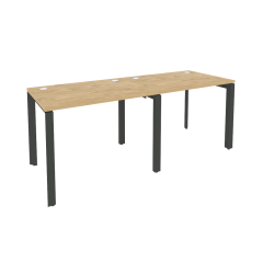 Рабочая станция на П-образном м/к Рива ONIX O.MP-RS-2.1.7 Тиквуд Светлый/Антрацит