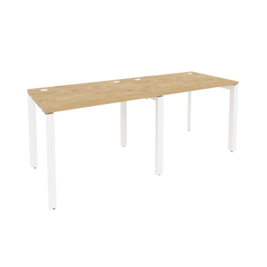 Рабочая станция на П-образном м/к Рива ONIX O.MP-RS-2.1.7 Тиквуд Светлый/Белый
