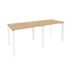 Рабочая станция на П-образном м/к Рива ONIX O.MP-RS-2.1.7 Тиквуд Светлый/Белый