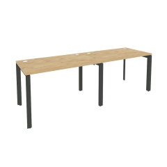 Рабочая станция на П-образном м/к Рива ONIX O.MP-RS-2.2.7 Тиквуд Светлый/Антрацит