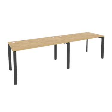 Рабочая станция на П-образном м/к Рива ONIX O.MP-RS-2.3.7 Тиквуд Светлый/Антрацит