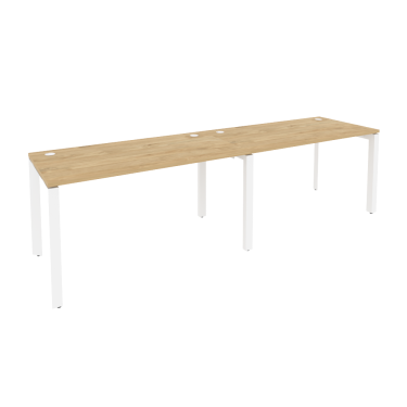 Рабочая станция на П-образном м/к Рива ONIX O.MP-RS-2.3.7 Тиквуд Светлый/Белый