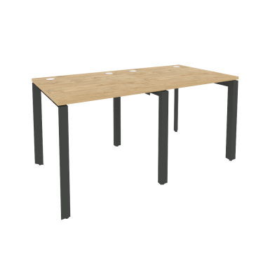 Рабочая станция на П-образном м/к Рива ONIX O.MP-RS-2.0.8 Тиквуд Светлый/Антрацит