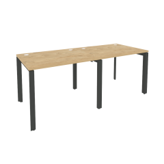 Рабочая станция на П-образном м/к Рива ONIX O.MP-RS-2.1.8 Тиквуд Светлый/Антрацит