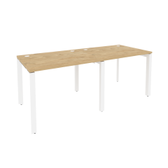 Рабочая станция на П-образном м/к Рива ONIX O.MP-RS-2.1.8 Тиквуд Светлый/Белый