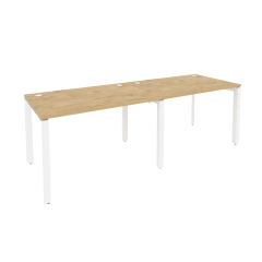 Рабочая станция на П-образном м/к Рива ONIX O.MP-RS-2.2.8 Тиквуд Светлый/Белый