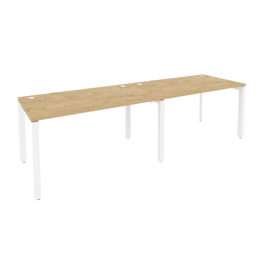 Рабочая станция на П-образном м/к Рива ONIX O.MP-RS-2.3.8 Тиквуд Светлый/Белый