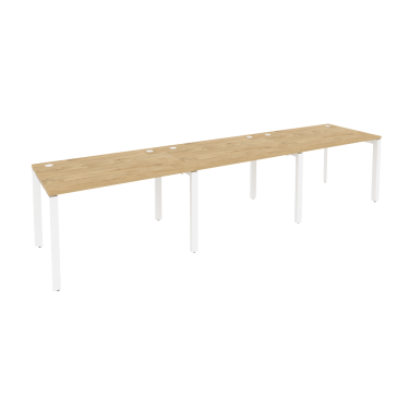 Рабочая станция на П-образном м/к Рива ONIX O.MP-RS-3.2.8 Тиквуд Светлый/Белый