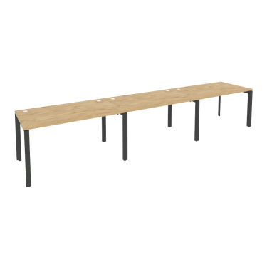 Рабочая станция на П-образном м/к Рива ONIX O.MP-RS-3.3.8 Тиквуд Светлый/Антрацит