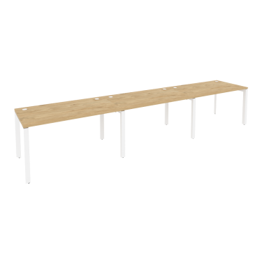 Рабочая станция на П-образном м/к Рива ONIX O.MP-RS-3.3.8 Тиквуд Светлый/Белый