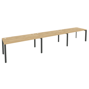 Рабочая станция на П-образном м/к Рива ONIX O.MP-RS-3.4.8 Тиквуд Светлый/Антрацит