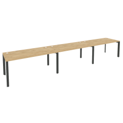 Рабочая станция на П-образном м/к Рива ONIX O.MP-RS-3.4.8 Тиквуд Светлый/Антрацит