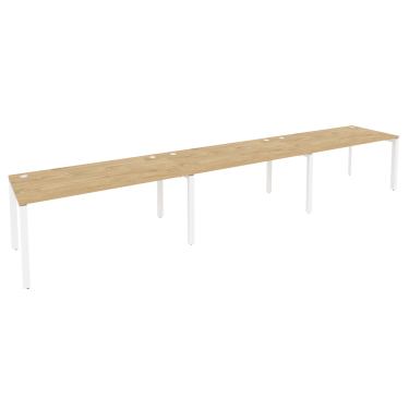 Рабочая станция на П-образном м/к Рива ONIX O.MP-RS-3.4.8 Тиквуд Светлый/Белый