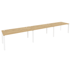 Рабочая станция на П-образном м/к Рива ONIX O.MP-RS-3.4.8 Тиквуд Светлый/Белый