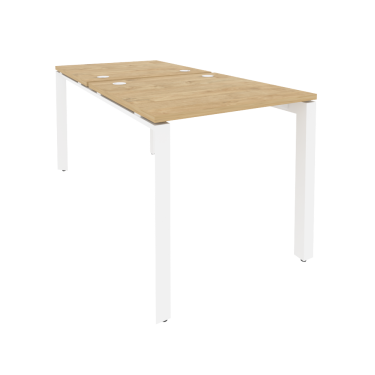 Рабочая станция на П-образном м/к Рива ONIX O.MP-D.RS-2.0.8 Тиквуд Светлый/Белый