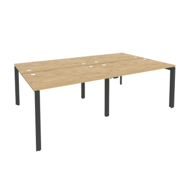 Рабочая станция на П-образном м/к Рива ONIX O.MP-D.RS-4.2.7 Тиквуд Светлый/Антрацит