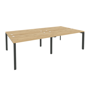 Рабочая станция на П-образном м/к Рива ONIX O.MP-D.RS-4.3.7 Тиквуд Светлый/Антрацит