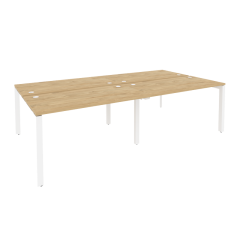 Рабочая станция на П-образном м/к Рива ONIX O.MP-D.RS-4.3.7 Тиквуд Светлый/Белый