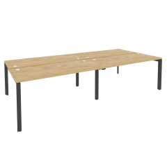 Рабочая станция на П-образном м/к Рива ONIX O.MP-D.RS-4.4.7 Тиквуд Светлый/Антрацит