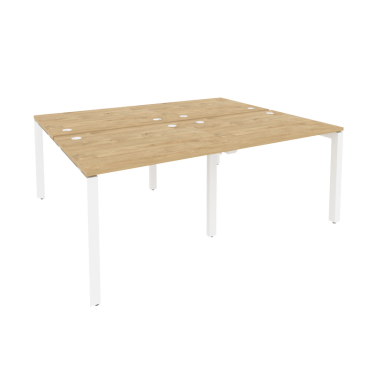 Рабочая станция на П-образном м/к Рива ONIX O.MP-D.RS-4.1.8 Тиквуд Светлый/Белый