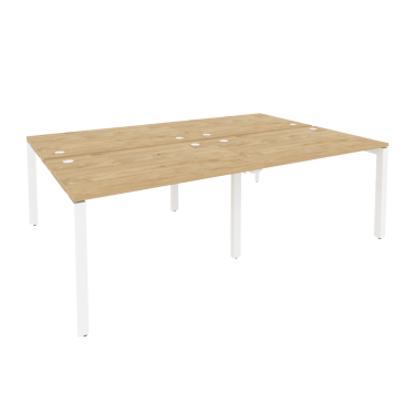 Рабочая станция на П-образном м/к Рива ONIX O.MP-D.RS-4.2.8 Тиквуд Светлый/Белый