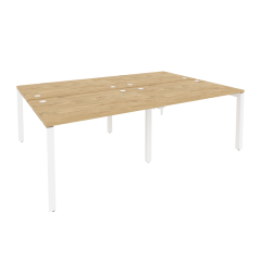 Рабочая станция на П-образном м/к Рива ONIX O.MP-D.RS-4.2.8 Тиквуд Светлый/Белый