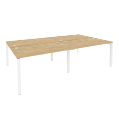 Рабочая станция на П-образном м/к Рива ONIX O.MP-D.RS-4.3.8 Тиквуд Светлый/Белый