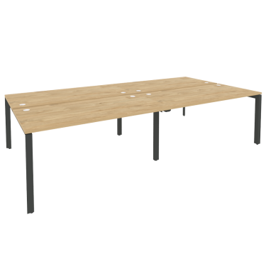 Рабочая станция на П-образном м/к Рива ONIX O.MP-D.RS-4.4.8 Тиквуд Светлый/Антрацит