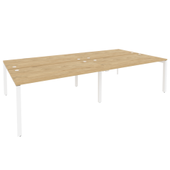 Рабочая станция на П-образном м/к Рива ONIX O.MP-D.RS-4.4.8 Тиквуд Светлый/Белый