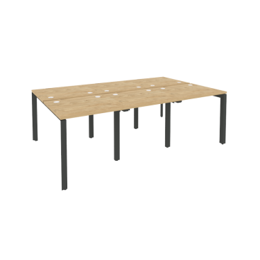 Рабочая станция на П-образном м/к Рива ONIX O.MP-D.RS-6.0.7 Тиквуд Светлый/Антрацит