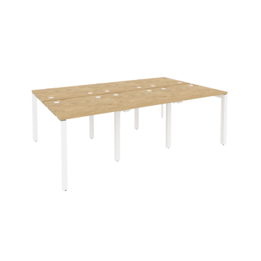 Рабочая станция на П-образном м/к Рива ONIX O.MP-D.RS-6.0.7 Тиквуд Светлый/Белый