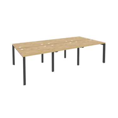 Рабочая станция на П-образном м/к Рива ONIX O.MP-D.RS-6.1.7 Тиквуд Светлый/Антрацит